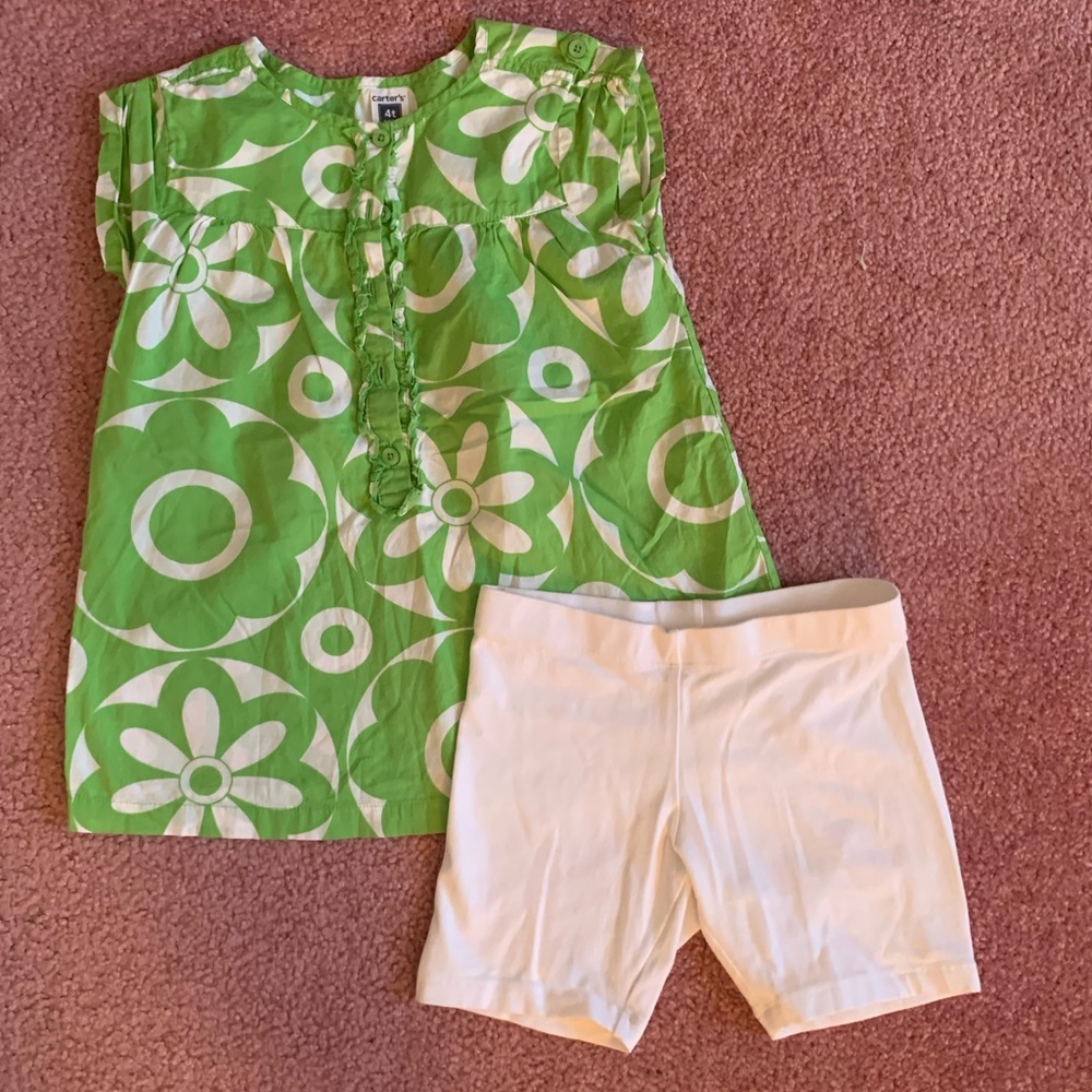 GIRLS CARTER TOP AND SHORTS